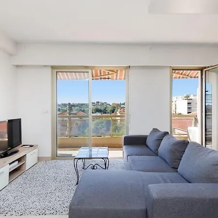 Le France -rare, 6 Couchages, Clim, Wifi, 2 Sdb, 2wc, Parking Apartment Antibes